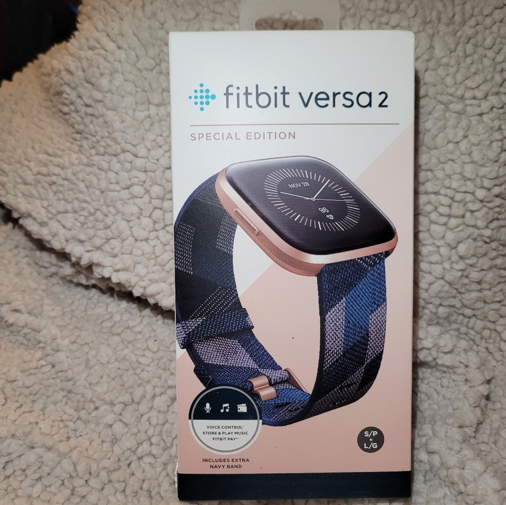Fitbit Versa 2, sm/LG, navy band